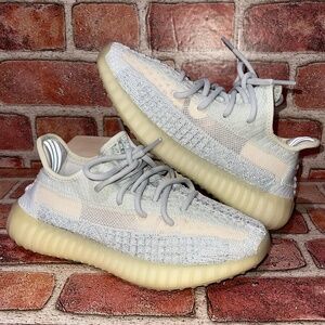 Pre-Owned Adidas Yeezy Boost 350 V2 Cloud White Sneakers Size 4.5 FW5317
